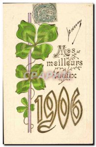 Old Postcard Fantasy Flowers Year 1906 Trefles