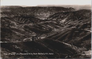 South Africa Valley Of A Thousand Hills From Botha's Hill Natal RPPC C145