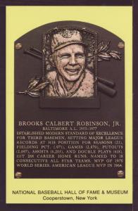 Brooks Robinson Jr Baseball Hall Fame Post Card 3293