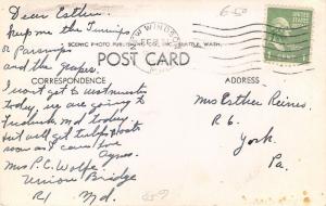 Seattle Washington~US Government Locks Bird's Eye View~1949 RPPC Postcard