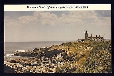 Jamestown, Rhode Island/RI Postcard, Beavertail Point Lighthouse/Light