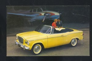 1960 STUDEBAKER LARK REGAL CONVERTIBLE CAR DEALER ADVERTISING POSTCARD