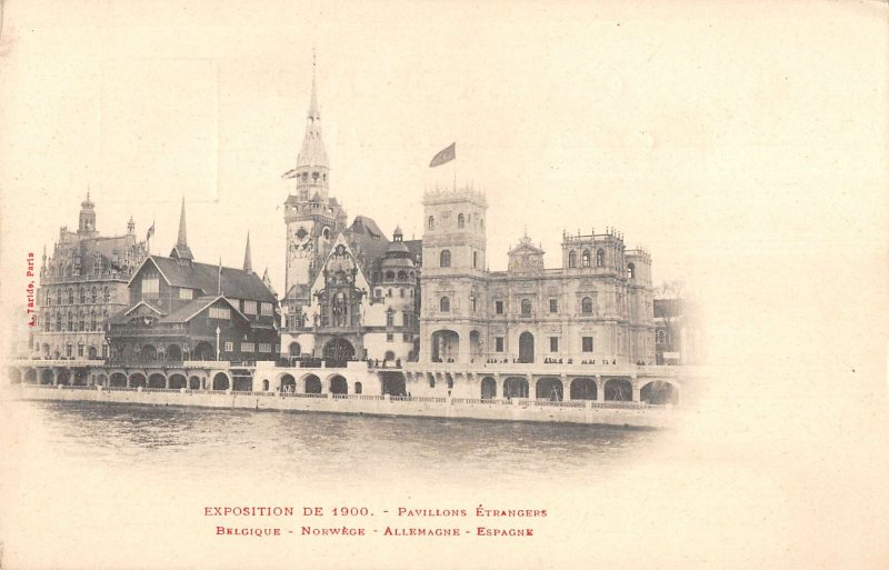 US3190 France Exposition 1900 Pavillons Etrangers, Belgium Norway germany paris