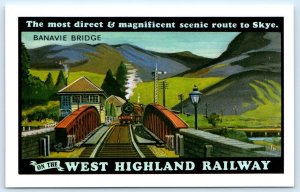 DALKEITH  Postcard ~ The WEST HIGHLAND RAILWAY  Poster Style Repro c1990s