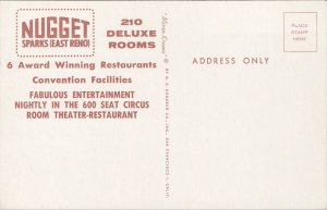 Reno NV Nugget Sparks Trader Dick's Unused Postcard G90