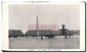 Postcard Old Paris Place de la Concorde