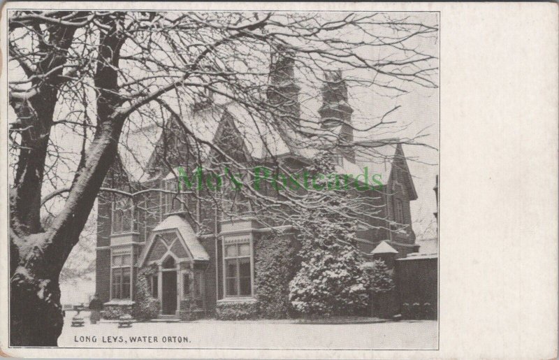 Warwickshire Postcard - Water Orton Village, Long Leys HP605