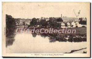 Old Postcard Sedan View of the Maas Bridge St Vincent