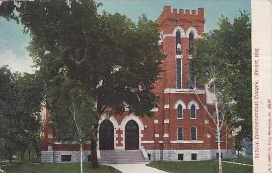 Wisconsin Beloit Second Congregational Church 1907