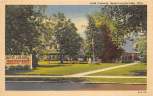 Geneva On The Lake Ohio 1950s Postcard Hotel Colonial