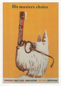 His Masters Choice Rowntree Fruit Gums Pastilles Advertising Postcard