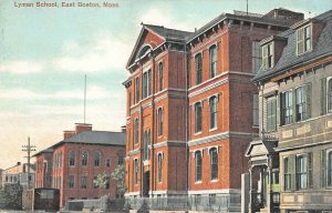 East Boston MA Lyman School Postcard