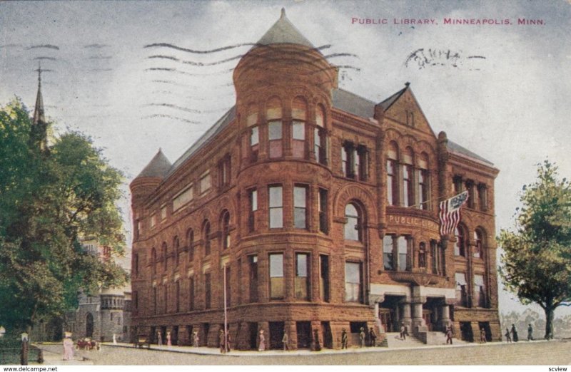 MINNEAPOLIS, Minnesota, 1910; Public Library