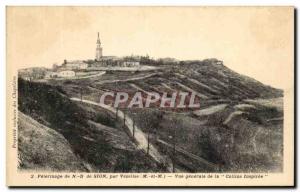 Old Postcard Pilgrimage of Zion by Vezelise Vue Generale of inspired Hill