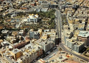 MIN0221 libya tripoli panoramic aerial view roads cars mosque