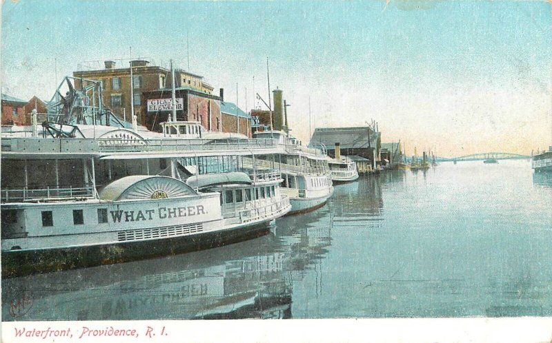 Postcard Rhode Island Providence Waterfront Metropolitan News 23-9714