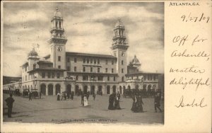 Atlanta Georgia Railroad Station Depot c1900-20s Vintage Postcard