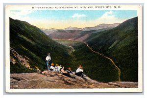 Crawford Notch From Mount Willard New Hampshire NH UNP DB Postcard H20