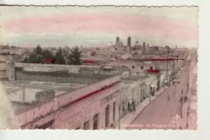 MEXICO   PUEBLA   PANORAMA  tinted MF RPPC postcard