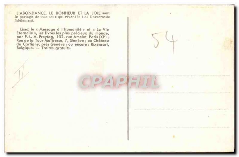 Old Postcard the castle of & # 39abondance