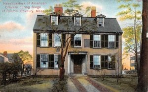 Headquarters of American Officers in Roxbury, Massachusetts during Siege of B...