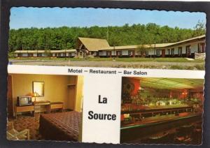 LA Source Motel COATICOOK QUEBEC POSTCARD CARTE POSTALE