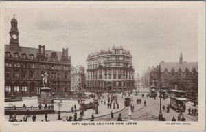 Yorkshire Postcard - Leeds City Square and Park Row  DC626