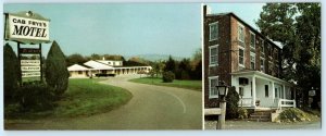 PALM, Pennsylvania PA ~ Roadside CAB RYE'S TAVERN Motel  3.5x8.75 Postcard