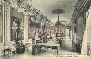 Old Postcard Chateau de Chantilly Gallery of Battles