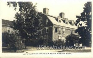 Real Photo Wayside Inn - South Sudbury, Massachusetts MA  