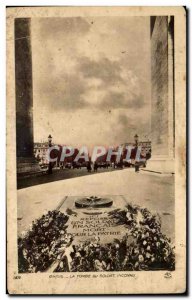 Old Postcard Paris Tomb Of Unknown Soldier Arc de Triomphe