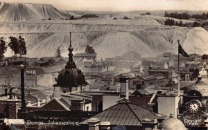 Real Photo Postcard Gold Extraction Cyanide Dumps Johannesburg Africa~128377