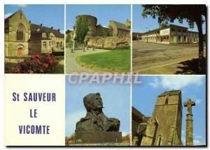 Postcard Moderne St Sauveur le Vicomte