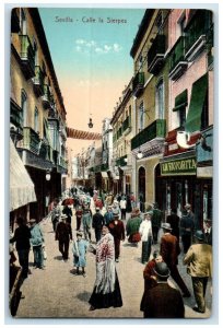 c1910 La Favorita Store La Sierpes Street Sevilla Spain Unposted Postcard