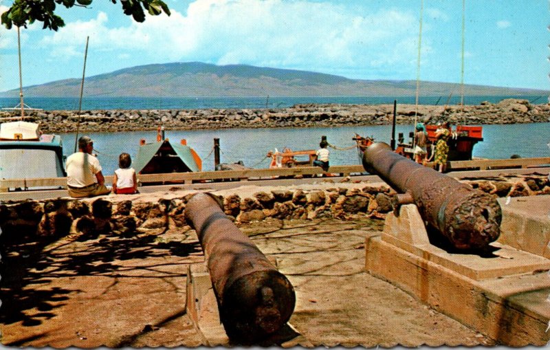 Hawaii Maui Cannons At Lahaina Harbor