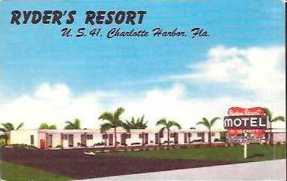 FL Charlotte Harbor Ryders Resort Motel 1956