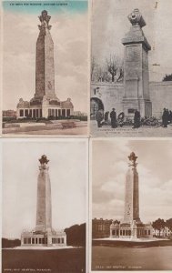 Portsmouth Plymouth Southsea War Memorial 4x Antique Military Postcard Bundle