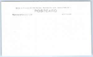 RPPC (Tinted) FIELD, BC Canada RAILROAD TRAIN at TUNNEL c1940s Postcard