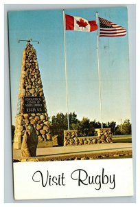 Vintage 1972 Postcard Geographical Center of North America Rugby North Dakota
