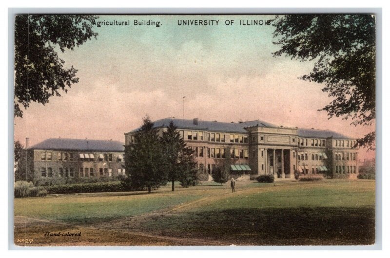 Agriculture Building University Of Illinois Chapaign UNP Albertype Postcard Y2