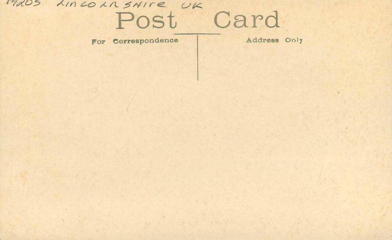 1920s Lincolnshire UK Winter Windhall Spa RPPC real photo postcard 8159