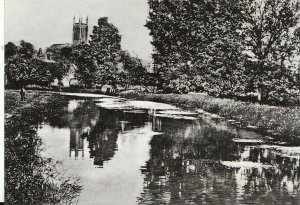 Hampshire Postcard - View By River, Carlton Road, Andover  AB409
