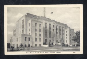 DECATUR ILLINOIS MACON COUNTRY COURT HOUSE VINTAGE POSTCARD