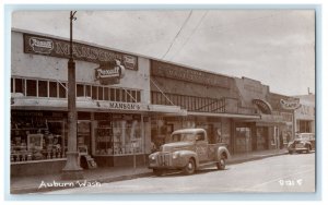 c1910's Auburn Washington WA, Rexall Manson's Drug Store Car RPPC Photo Postcard