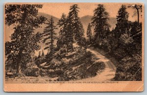 Marshall Grade Road  Missoula  Montana  Postcard  c1907