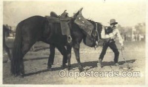 Calgary Stampede Western Cowboy, Cowgirl Writing On Back light writing on back