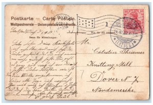 1907 Waldschanke Chemnitz Germany Horse Carriage Antique Posted Postcard