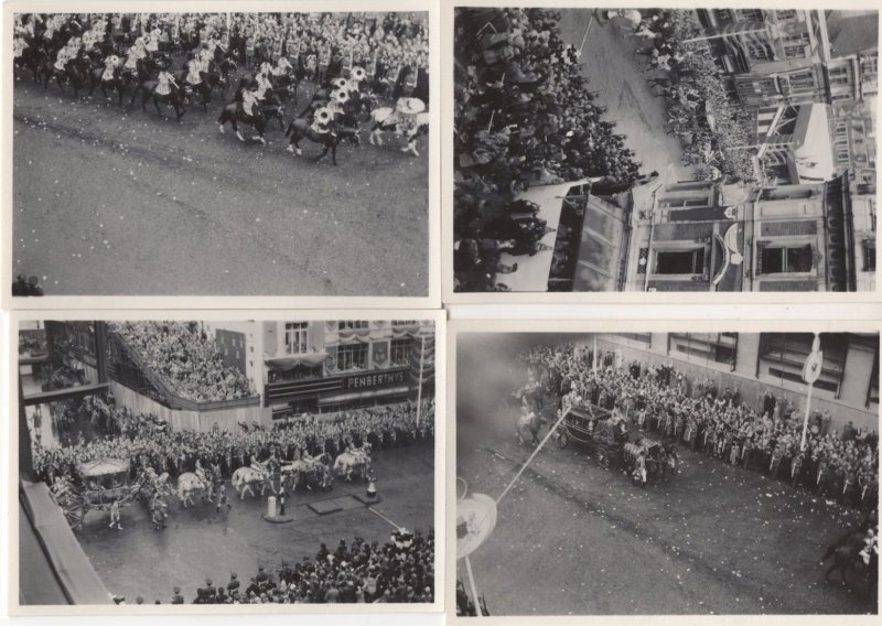 Japanese Military Procession Parade 4x Original Japan 1920s Small Photo s