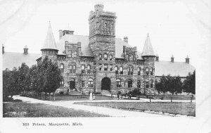 Prison Marquette Michigan 1905c postcard