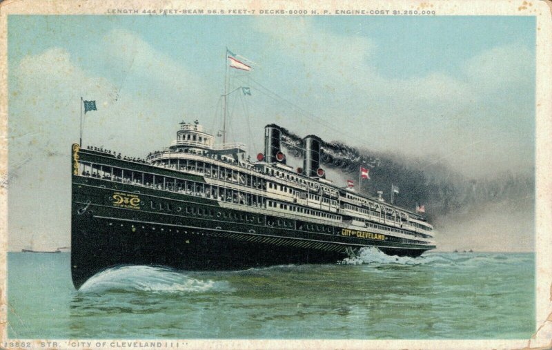 STR City Of Cleveland Steamer - Ship 04.28
